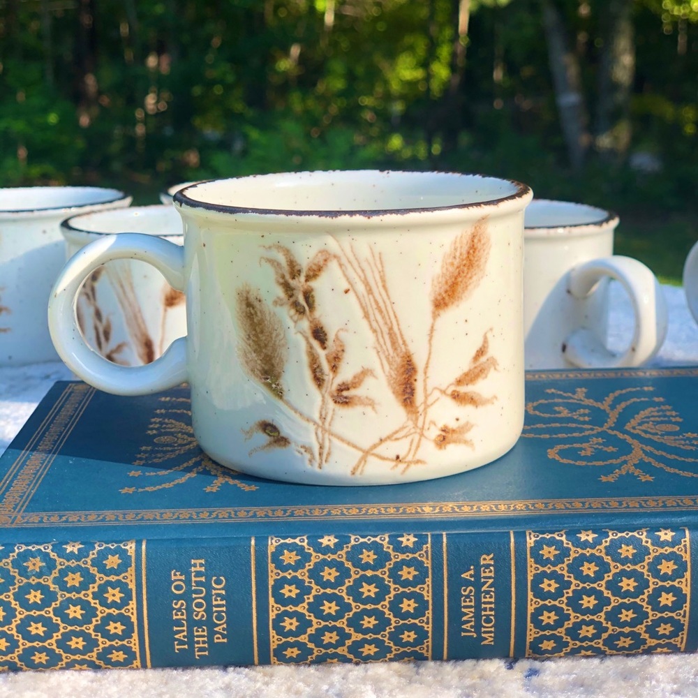 Vintage Stoneware Mugs (set for 6)